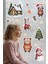 Sevimli Kış Hayvanları ve Noel Evi Cam Sticker Seti – Çocuk Odası Yılbaşı Pencere Süslemesi 3