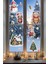 Sevimli Kış Hayvanları ve Noel Evi Cam Sticker Seti – Çocuk Odası Yılbaşı Pencere Süslemesi 5