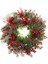 45 cm (17.71 Inç) Festive Yapay Noel Çelengi – Çam Yaprakları ve Kırmızı Meyveler | Klasik Duvar & Kapı Süsü | Elektrik Gerektirmez | Ev ve Parti Dekoru Için Ideal 2