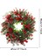 45 cm (17.71 Inç) Festive Yapay Noel Çelengi – Çam Yaprakları ve Kırmızı Meyveler | Klasik Duvar & Kapı Süsü | Elektrik Gerektirmez | Ev ve Parti Dekoru Için Ideal 4