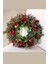 45 cm (17.71 Inç) Festive Yapay Noel Çelengi – Çam Yaprakları ve Kırmızı Meyveler | Klasik Duvar & Kapı Süsü | Elektrik Gerektirmez | Ev ve Parti Dekoru Için Ideal 6