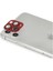 iPhone 11 Pro Max Pers Alüminyum Kamera Lens - KIRMIZI-(5796) - MK001R-4M9D19 2