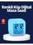 Renk Değiştiren LED Alarmlı Dijital Küp Masa Saati - MK001R-4OHVC8 1