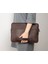 Hardy Deri Laptop / Tablet Çantası-Koyu Kahverengi 2