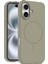 iPhone 16 Plus Kılıf Jully Magsafe Kapak - Çöl TITANYUM-(5796) - MK001R-4OFIZ6 1