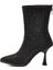 Siyah Taş Işlemeli Içi Kürklü Kadın Topuklu Çizme 4