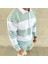 Erkek Polo Yaka Uzun Kollu Çizgili Sweatshirt Trend Rugby Stil 3