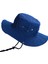 Yazlık Katlanabilir Geniş Siperlikli Mavi Safari Kovboy Şapkası Unisex Fötr Bucket Balıkçı Şapka 1
