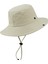 Yazlık Katlanabilir Geniş Siperlikli Bej Safari Kovboy Şapkası Unisex Fötr Bucket Balıkçı Şapka 2