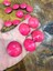 Pembe 6 Lı Düğme Seti Çap 4 cm 4