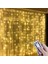 3x3 Metre LED Işık Perdesi - Günışığı (Sıcak Beyaz) Renkli USB Girişli Kancalı Lüks Peri LED (Karton Kutulu) 1