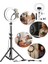 10 Inç LED Ring Light 26 cm Youtuber Makyaj Selfie Video Işığı 2.1m Tripodlu Telefon Tutucu 3