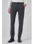 Erkek Gri Trend Slim Fit Lastikli Fermuarlı Pantolon 1