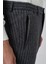 Erkek Gri Trend Slim Fit Lastikli Fermuarlı Pantolon 3