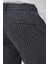 Erkek Gri Trend Slim Fit Lastikli Fermuarlı Pantolon 4