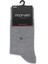 Erkek Gri Bambu Düz Desen Soket Çorap 1