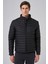 Erkek Siyah Polyester Kısa Kapitone Mont 2