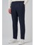 Erkek Lacivert Yünlü Trend Desenli Slim Fit Pantolon 2