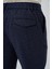 Erkek Lacivert Yünlü Trend Desenli Slim Fit Pantolon 4