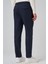 Erkek Lacivert Yünlü Trend Desenli Slim Fit Pantolon 5