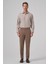 Erkek Vizon Pamuk Trend Dynamic Fit Chino Pantolon 3