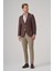 Erkek Kahve Slim Fit Mono Yaka Ceket 4