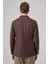 Erkek Kahve Slim Fit Mono Yaka Ceket 5