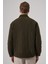 Erkek Haki Yünlü Dynamic Fit Berberi Yaka Mont 5