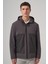 Erkek Füme Trend Çift Taraflı Kapüşonlu Mont 5