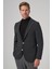 Erkek Antrasit Trend Slim Fit Mono Yaka Ceket 1