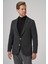 Erkek Antrasit Trend Slim Fit Mono Yaka Ceket 2