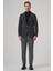 Erkek Antrasit Trend Slim Fit Mono Yaka Ceket 4