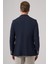 Erkek Lacivert Trend Slim Fit Mono Yaka Ceket 5