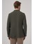 Erkek Haki Trend Slim Fit Mono Yaka Ceket 5