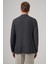 Erkek Antrasit Yünlü Slim Fit Mono Yaka Ceket 5