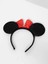 Kırmızı Fiyonklu Minnie Mouse Taç Fare Tacı Kafa Bandı 3