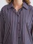Yeni Sezon Çizgili Oversize Kadın Gömlek Tunik 3
