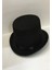 Yetişkinler Için Siyah Renk Ringmaster Sihirbaz Şapkası Fötr Şapka 15 cm 3
