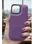 Iphone 13 Pro Max Uyumlu Kılıf Mor Renk Darbe Emici Yumuşak Silikon Kapak 1