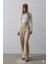 Beli Yarım Lastikli Palazzo Pantolon - Camel 1