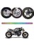 Motosiklet Jant Şerit Sticker Reflektörlü 1