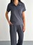 Osy Modal Yumuşak Dokulu Kumaş Kısa Kollu Yakalı T-Shirt Pantalon Ikili Takım- Antrasit 2