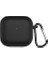 Airpods 4 Kılıf Askılı Mat Silikon Siyah [airpods 4 ile Uyumlu Kılıf - Siyah] 2