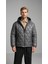 Erkek Kapitone Şişme Mont Siyah 1
