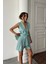 Keten Yelek - Şort Takım - Mint 3