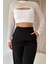 Siyah Pensli Lastik Detaylı Pantolon 3