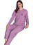 Mina Collection Kadın Pijama Takımı Uzun Kollu Yumuşak Dokulu Esnek ve Rahat Ev Giyim S/2xl 1