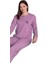 Mina Collection Kadın Pijama Takımı Uzun Kollu Yumuşak Dokulu Esnek ve Rahat Ev Giyim S/2xl 3