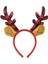 Yılbaşı Parti Tacı Ekose Desenli Geyik Boynuzlu Taç 2