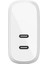 Çift 20W Usb-C Pd Duvar Şarj Cihazı 40W 2